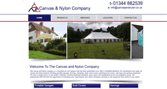 Desktop Screenshot of canvasandnylon.co.uk
